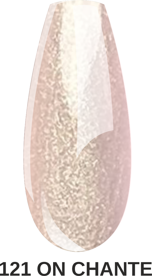 Vernis semi permanent semi-transparent, paillettes "On chante" 121, rose / nude 10 ml