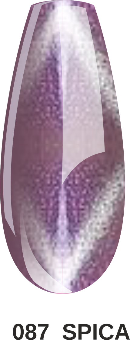 Vernis semi permanent cat eye 9d "Spica"  087, 8ml violet / rose