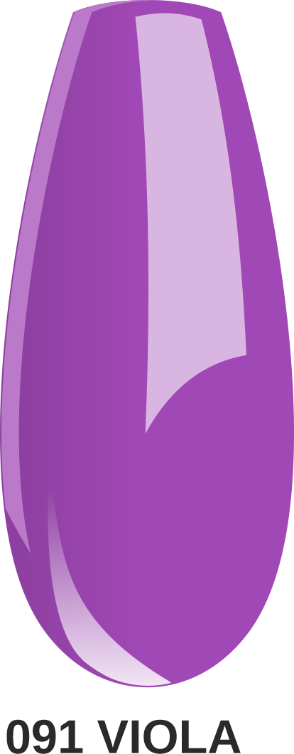 Vernis semi-permanent semi-transparent / Effet vitrail "Viola" 091,violet,  10ml