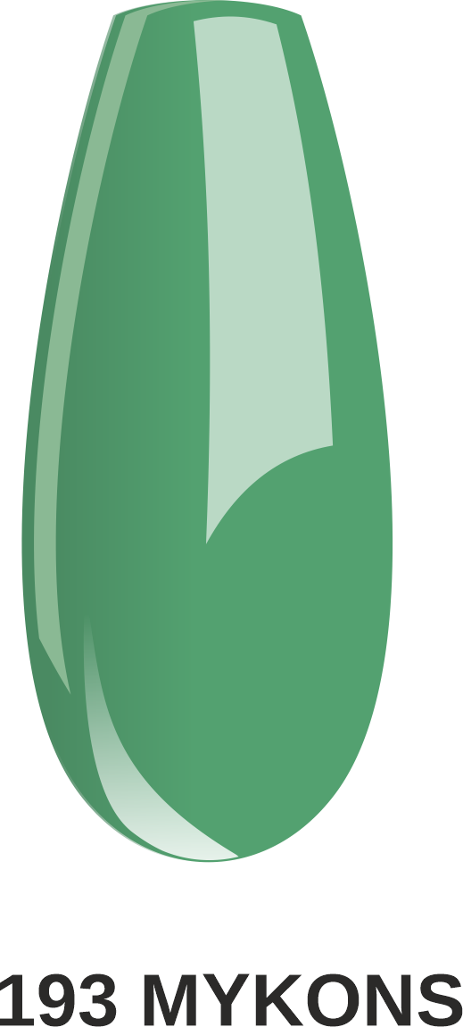 Vernis semi-permanent "Mykonos" 193, vert, 10ml