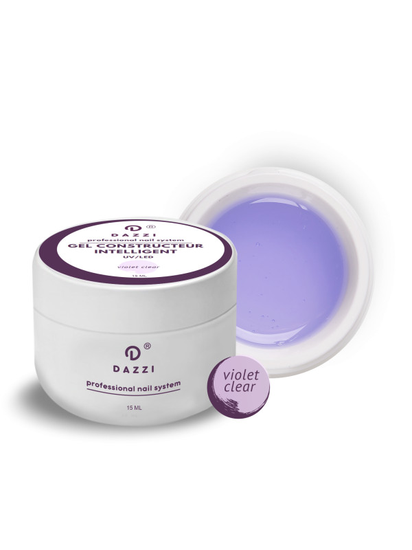 Gel constructeur intelligent "Violet clear" violet / transparent, 50 ml