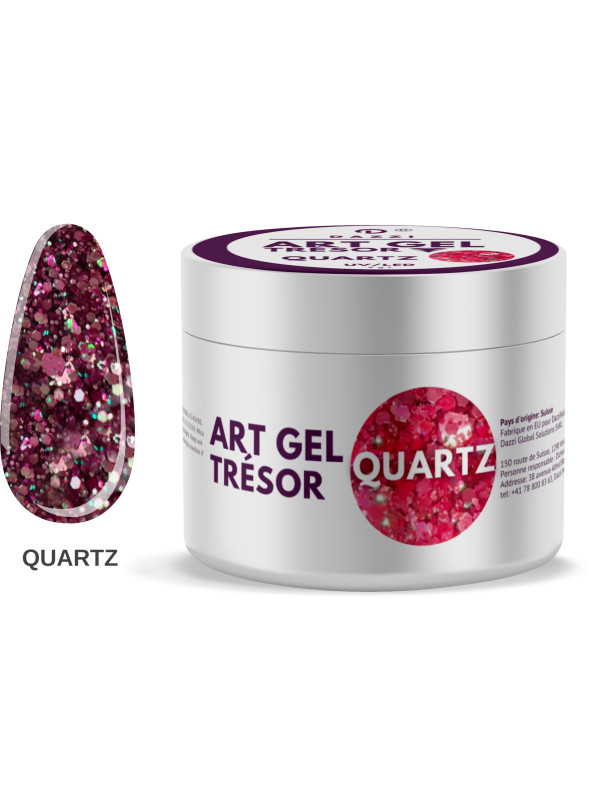 Art Glitter Gel Tresor „Quartz“, 5gr