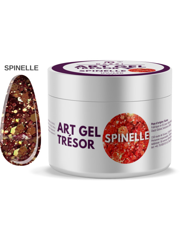 Art Gel pailleté Tresor "Spinelle", 5gr