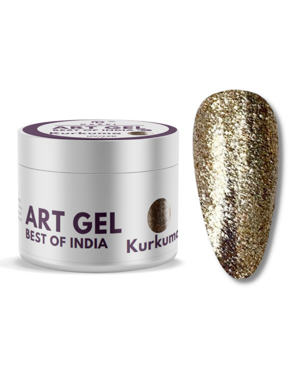 Art Gel Glitter Art Gel Best of India „Kukurma“, gold, 5gr