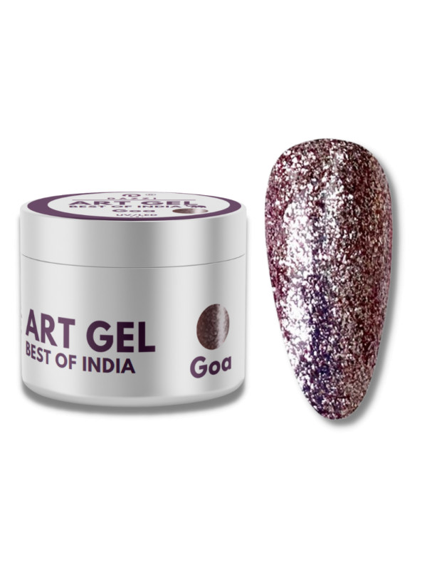 Art Glitter Gel Best of India „Goa“, lila, 5gr