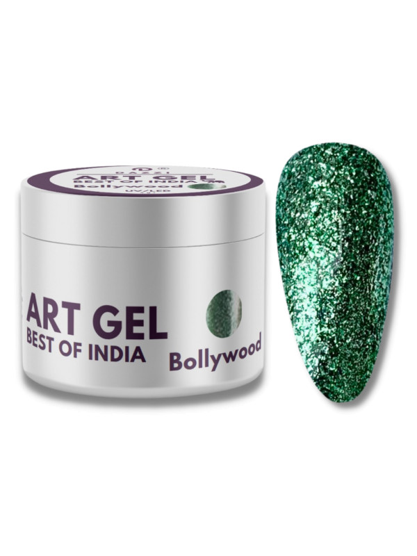 Art Glitter Gel Best of India „Bollywood“, grün, 5gr