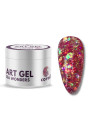 Art Gel pailleté Sea Wonders "Coral", rose / rouge, 5gr