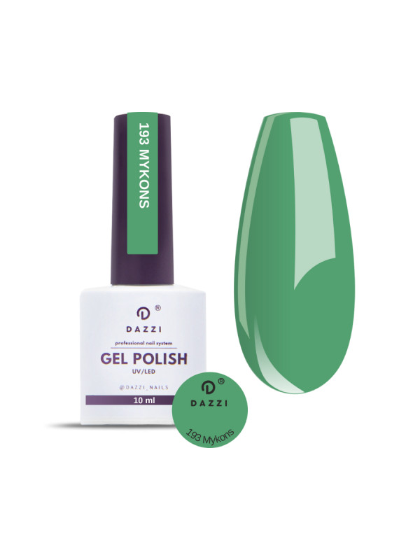 Vernis semi-permanent "Mykonos" 193, vert, 10ml