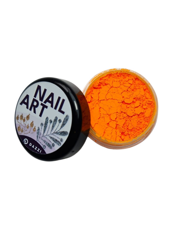 Poudre pour nail art - Orange Neon