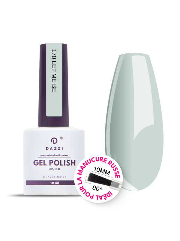 Vernis semi-permanent "Let me be" 170, gris / blue clair, 10ml