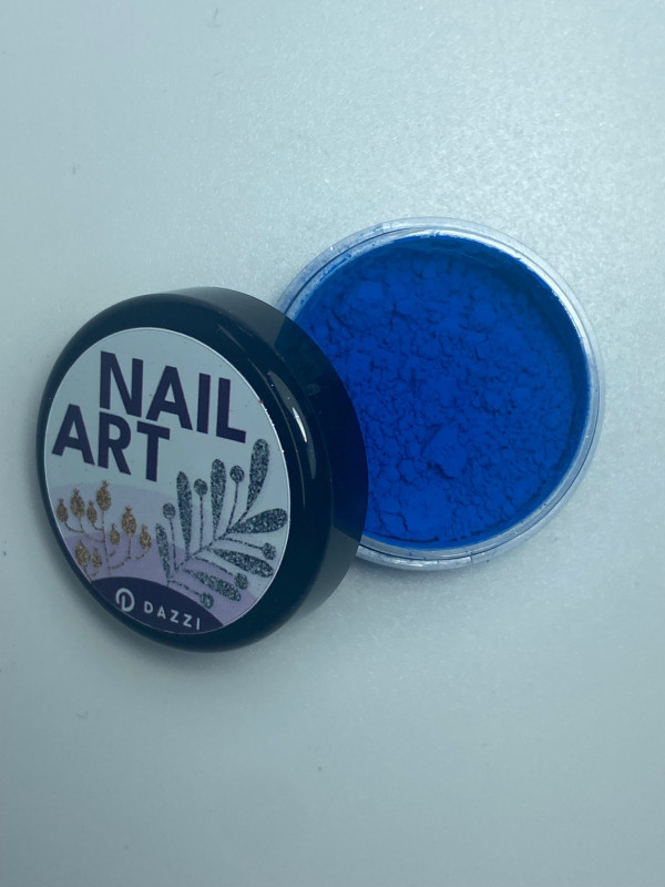 Poudre pour nail art - Bleu Neon