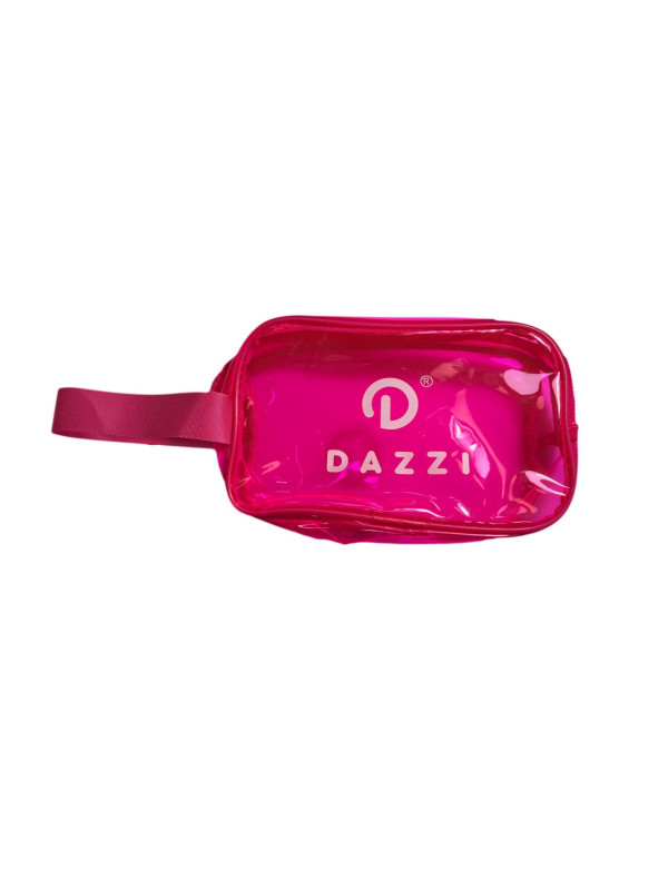 Trousse de toilette rose transparente DAZZI