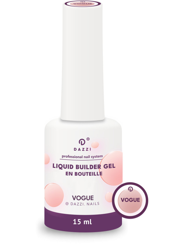Liquid Builder Gel en bouteille nuance rose intense "Vogue" 15 ml