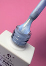 Semipermanenter halbtransparenter Lack „Moiré“ 112, blau / glitzernd, 10ml
