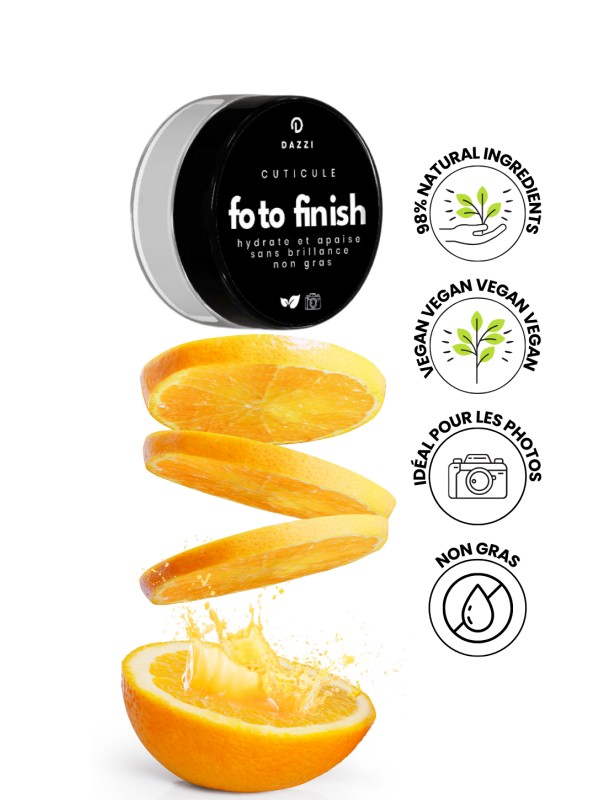 Cuticule "Foto Finish" aroma d'orange, cannelle et de la vanille, avec du beurre de karité de cacao, 15 g