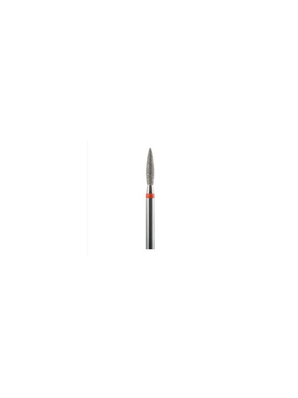 Diamantspitze in Flammenform, rot, 2,3 mm