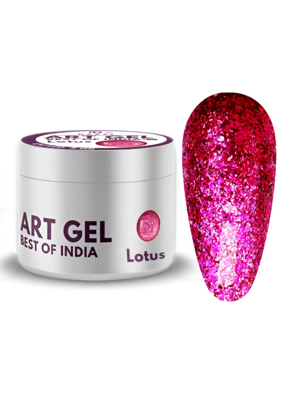 Art Gel Glitter Art Gel Best of India „Taj Mahal“, silber, 5gr