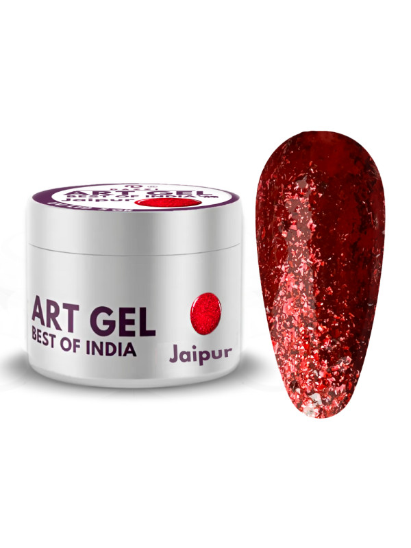 Art Gel Glitter Art Gel Best of India „Taj Mahal“, silber, 5gr