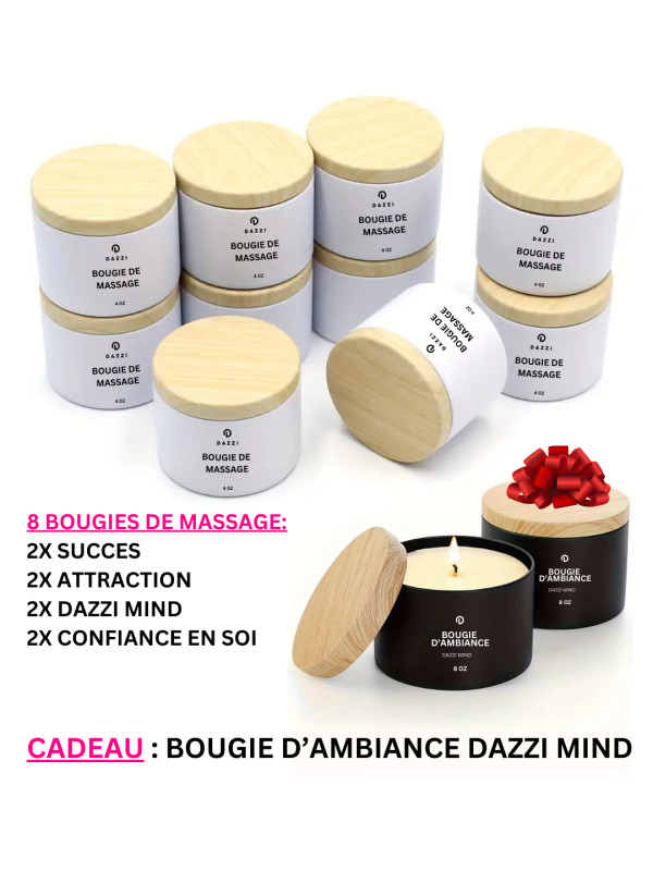 Bougie de massage "DAZZI MIND" 4 oz