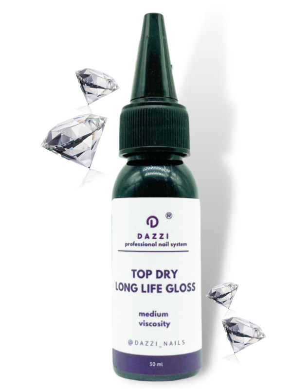 Dazzi Top Dry Long Life Gloss, Nachfüllung 30 ml.