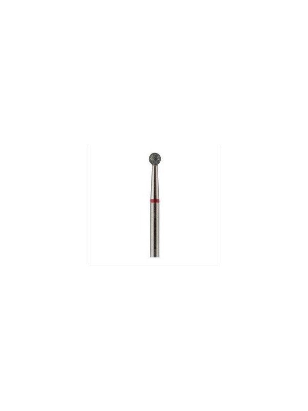 Embout Diamant globe, rouge, 2.7mm
