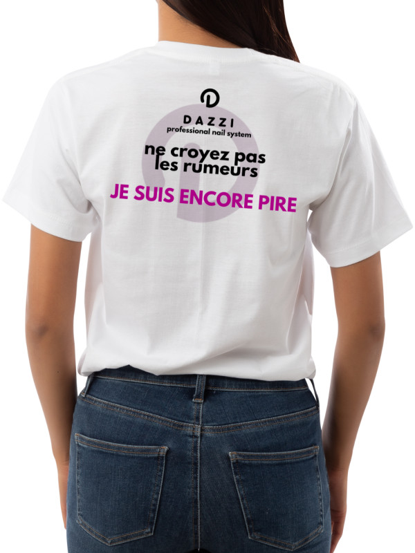 Tee-shirt "Ne croyez pas les rumeurs. Je suis encore pire."