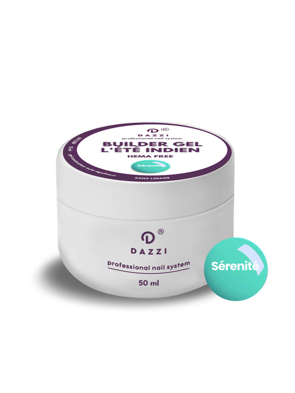 Builder Gel SANS HEMA "Sérénité" vert, 15 ml