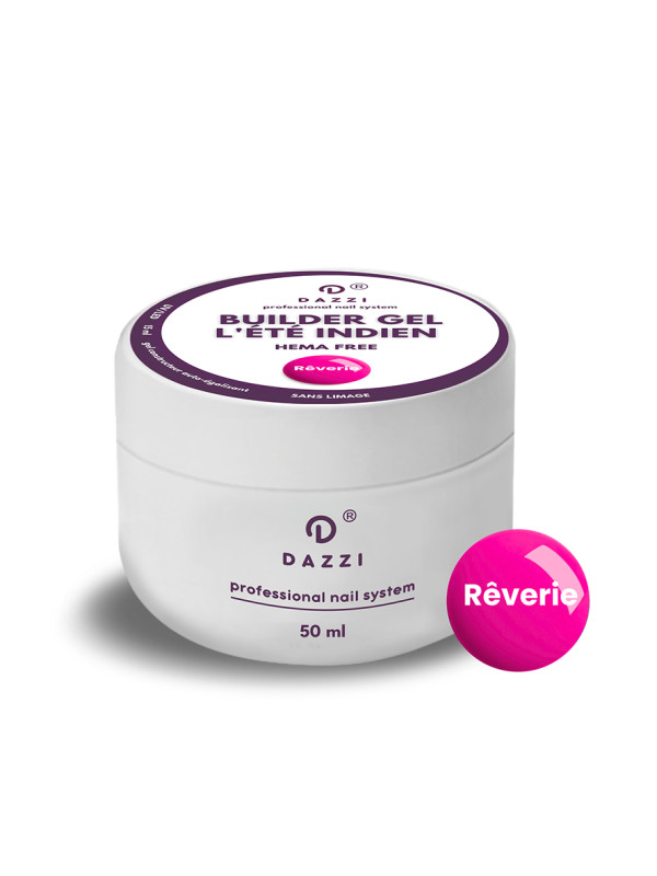 Builder Gel SANS HEMA "Rêverie" rose, 15 ml