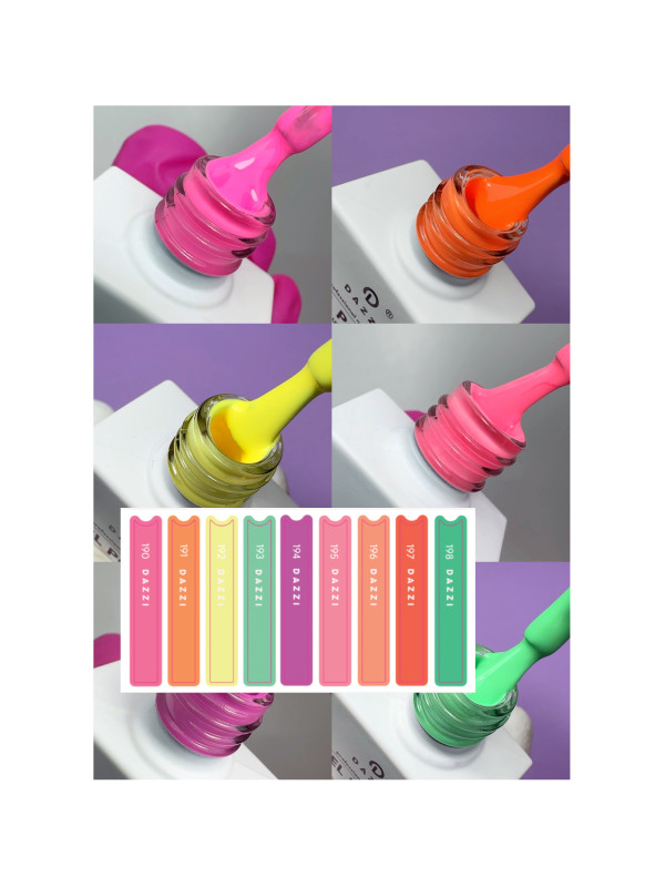 Kit mit 8 VSP 190 „World Party“ + Aufklebern für Ihre Farbkarten
