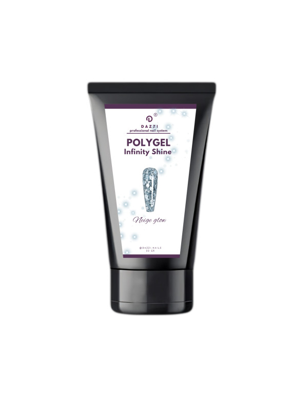 Polygel pailleté "Infinity Shine Neige Glow", 30 gr