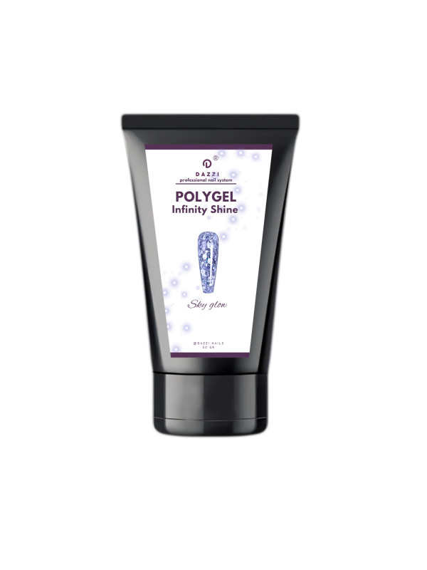 Glitzer-Polygel „Infinity Shine SILVER“, 30 gr