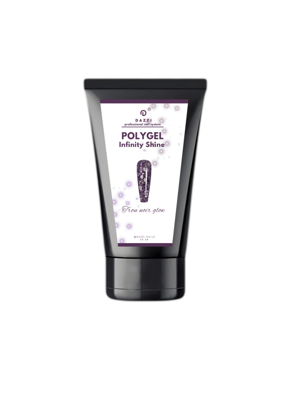 Polygel pailleté "Infinity Shine Trou Noir Glow", 30 gr