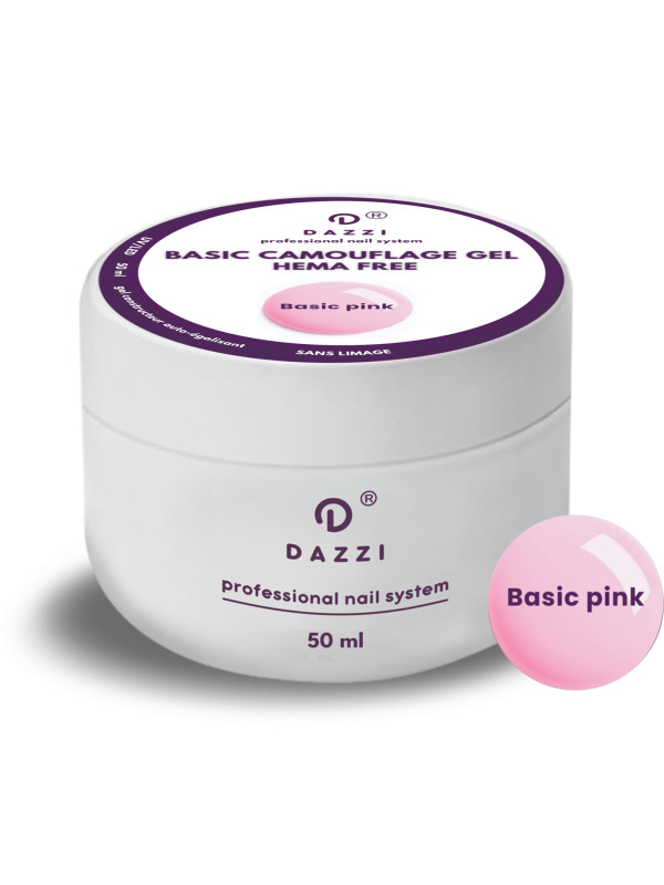 Gel BASIC CAMOUFLAGE SANS HEMA "Basic Pink"  15 / 50 ml
