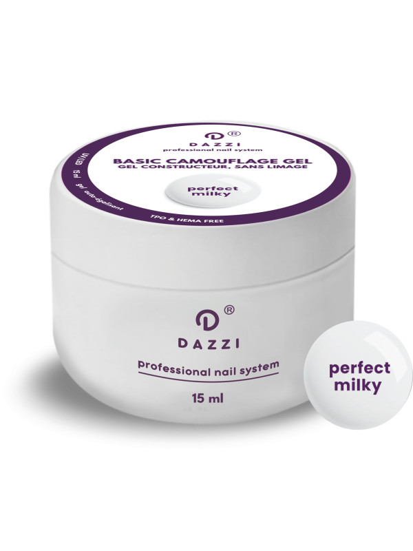 Gel BASIC CAMOUFLAGE SANS HEMA "Pefect Milky"  15 / 50 ml
