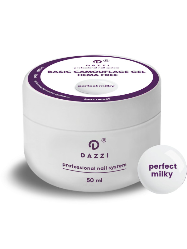 Gel BASIC CAMOUFLAGE SANS HEMA "Pefect Milky"  15 / 50 ml