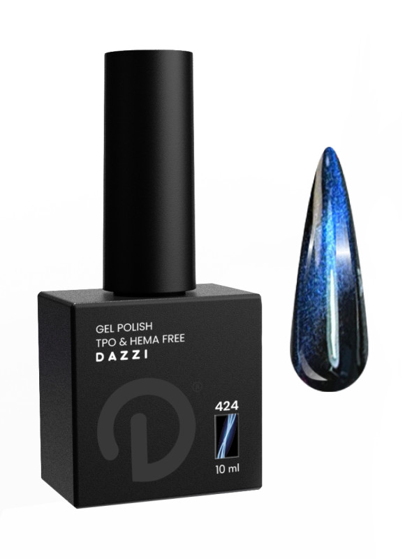 Vernis Semi Permanent "Deep Marine" 424, effet œil de chat- 10ml