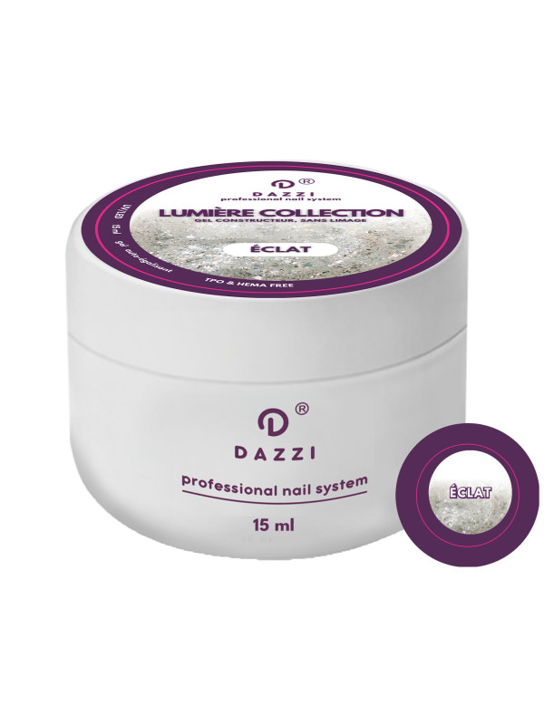 Shinyway transparentes Gel, extrem glitzerndes selbstnivellierendes „LILA WAY“, intensives Lila 15 ml