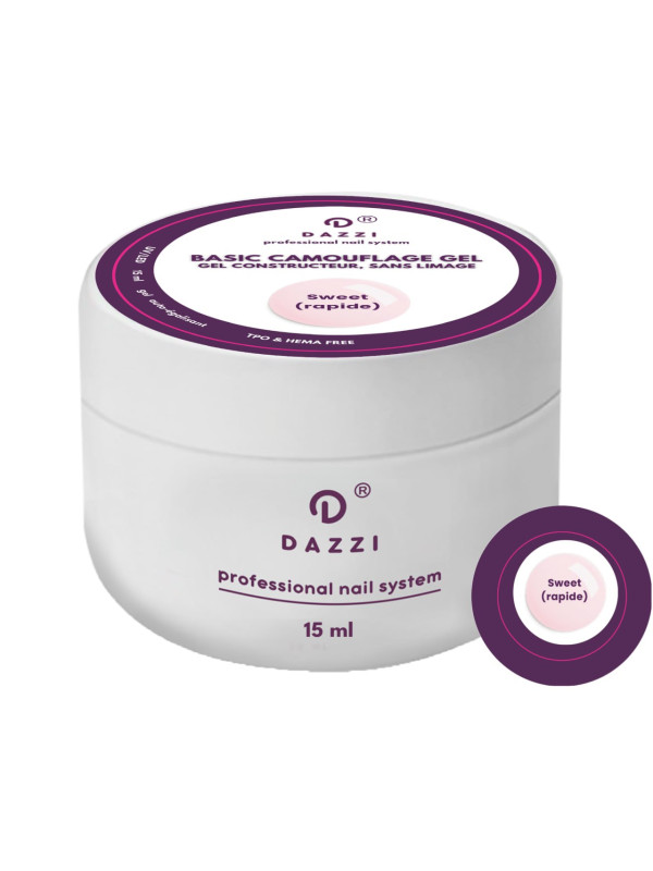 Gel BASIC CAMOUFLAGE SANS HEMA SWEET (rapide)"  15 / 50 ml