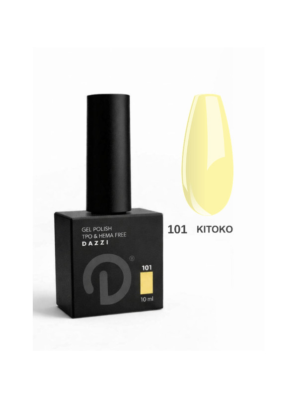 Semipermanenter Lack „Kitoko“ 101, gelb, 10ml