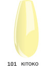 Vernis semi-permanent  "Kitoko" 101, jaune, 10ml