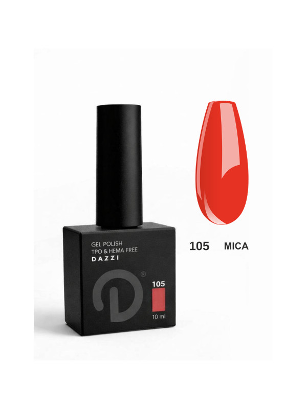 Semipermanenter Lack „Mica“ 105, rot/koralle, 10ml