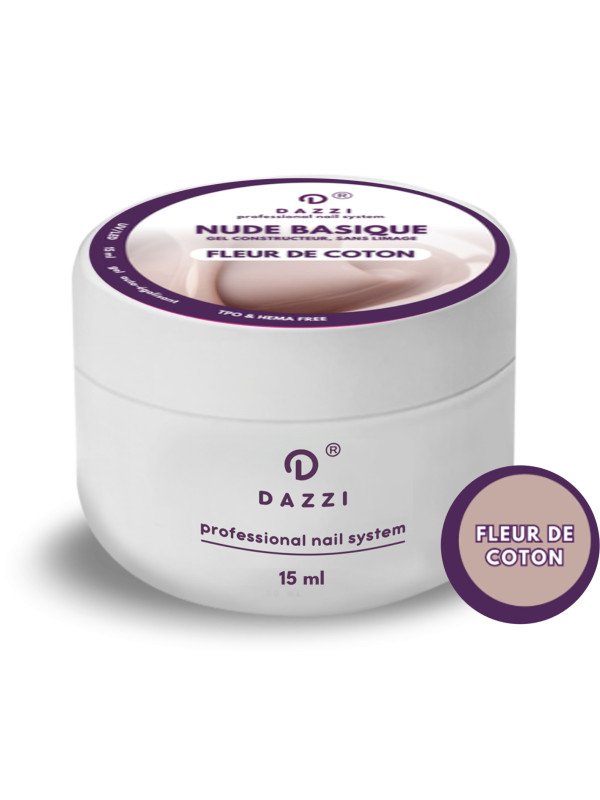 Gel sans limage Nude Basique Fleur de Coton, 15 ml