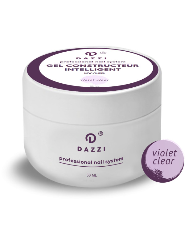 Gel constructeur intelligent "Violet clear» , violet / transparent, 50 ml